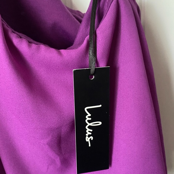 LuLus one shoulder maxi dress - Picture 3 of 6